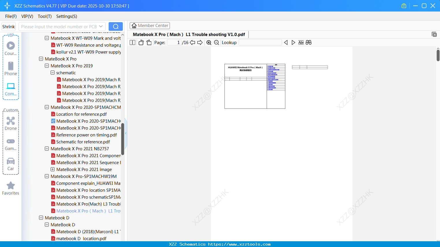 Laptop HUAWEI Matebook X Pro（Mach） L1 Trouble Shooting V1.0